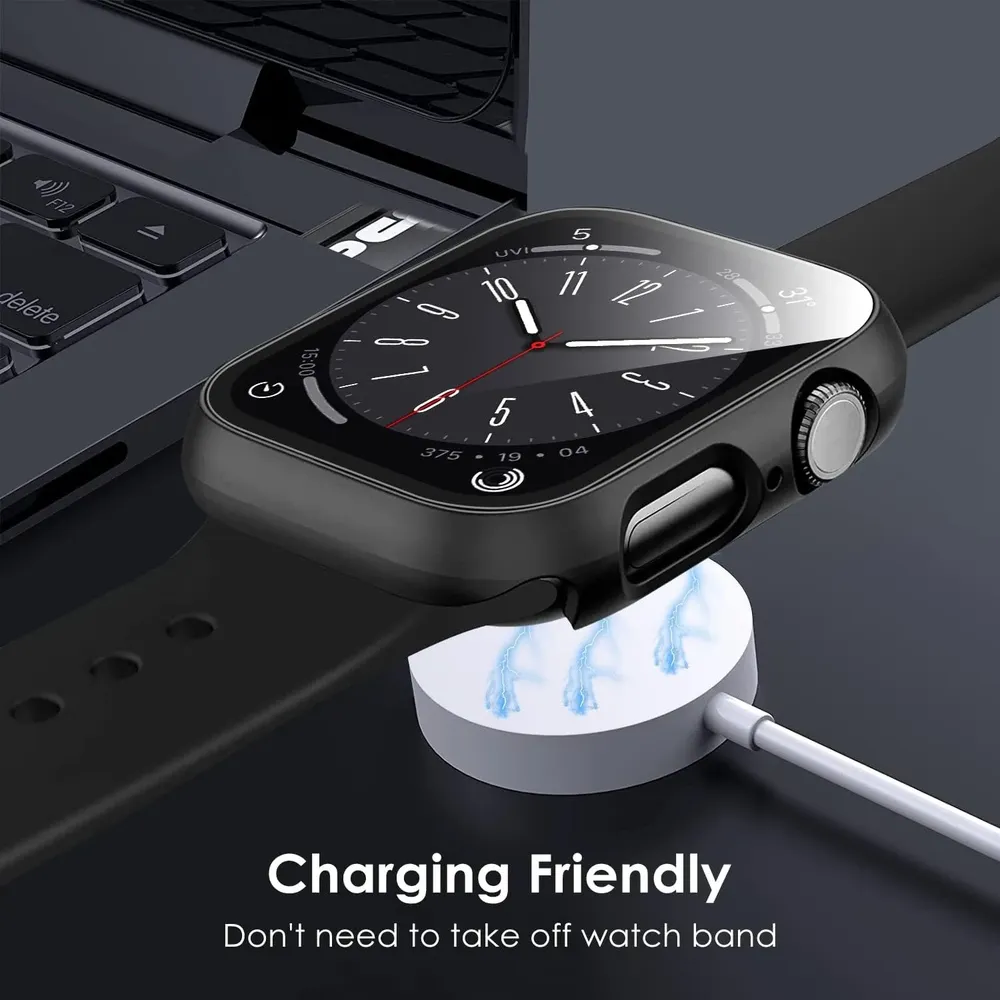Verre trempé + coque pour Apple Watch Series 10/9/8/7/6/SE/5