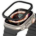 Verre trempé et cadre métal pour Apple Watch Ultra – Couleur Black 2