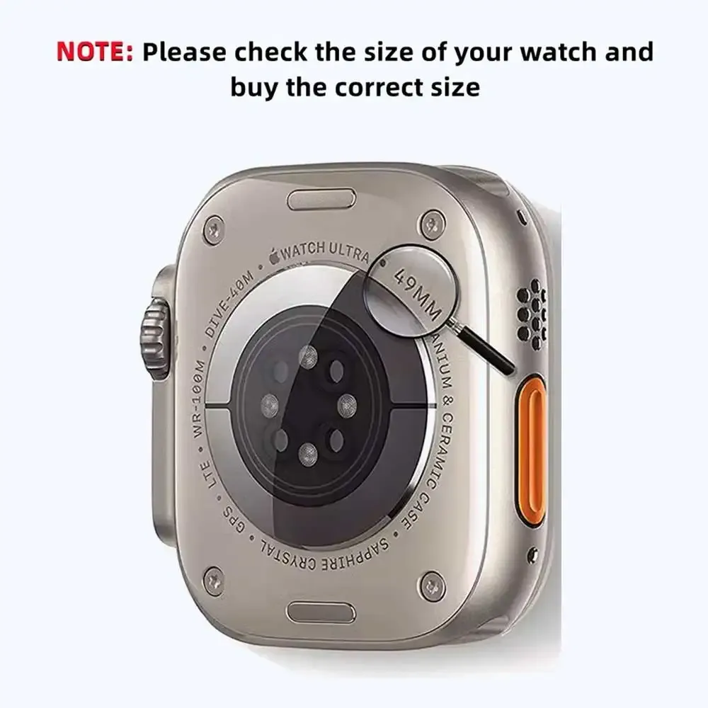 Verre trempé et cadre métal pour Apple Watch Ultra