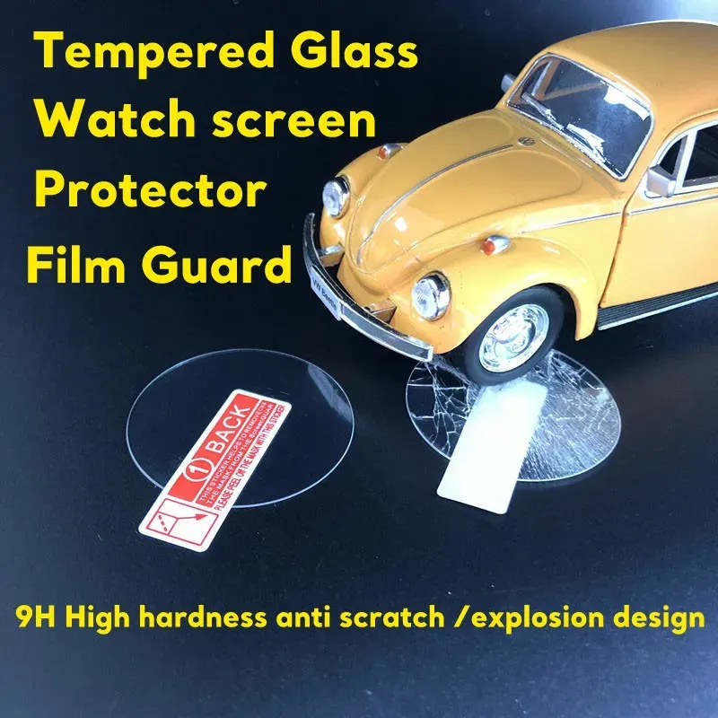 Verre trempé HD pour montre 24 à 43 mm